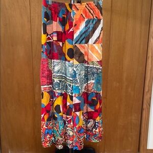 Sacred Threads Wide Leg Palazzo Pants Elastic Waistband Lightweight Size L/XL
